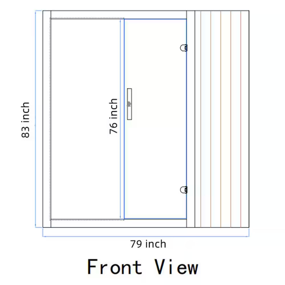 Canadian Hemlock Indoor Wet/Dry 4-Person Electric Sauna with LED Lights and 4.5Kw ETL Certified Heater