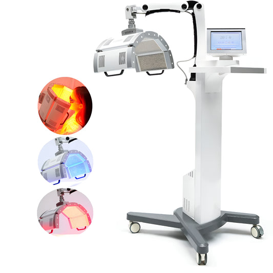 Professional Red Light Therapy Panel for Skin Healing after Laser Procedures Red Blue Yellow Light Therapy PDT KN-7000A