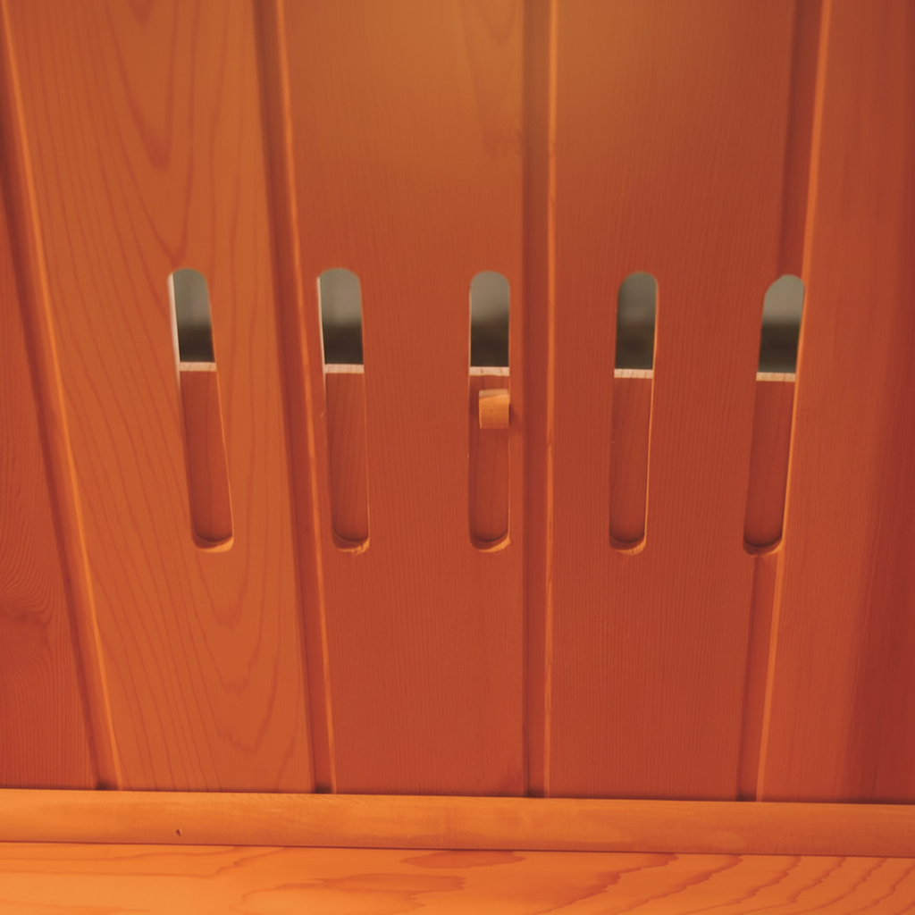 Sunray Sierra 2-Person Infrared Sauna – Canadian Red Cedar with 7 Carbon Heating Panels