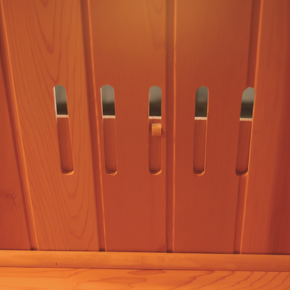 Sunray Sierra 2-Person Infrared Sauna – Canadian Red Cedar with 7 Carbon Heating Panels