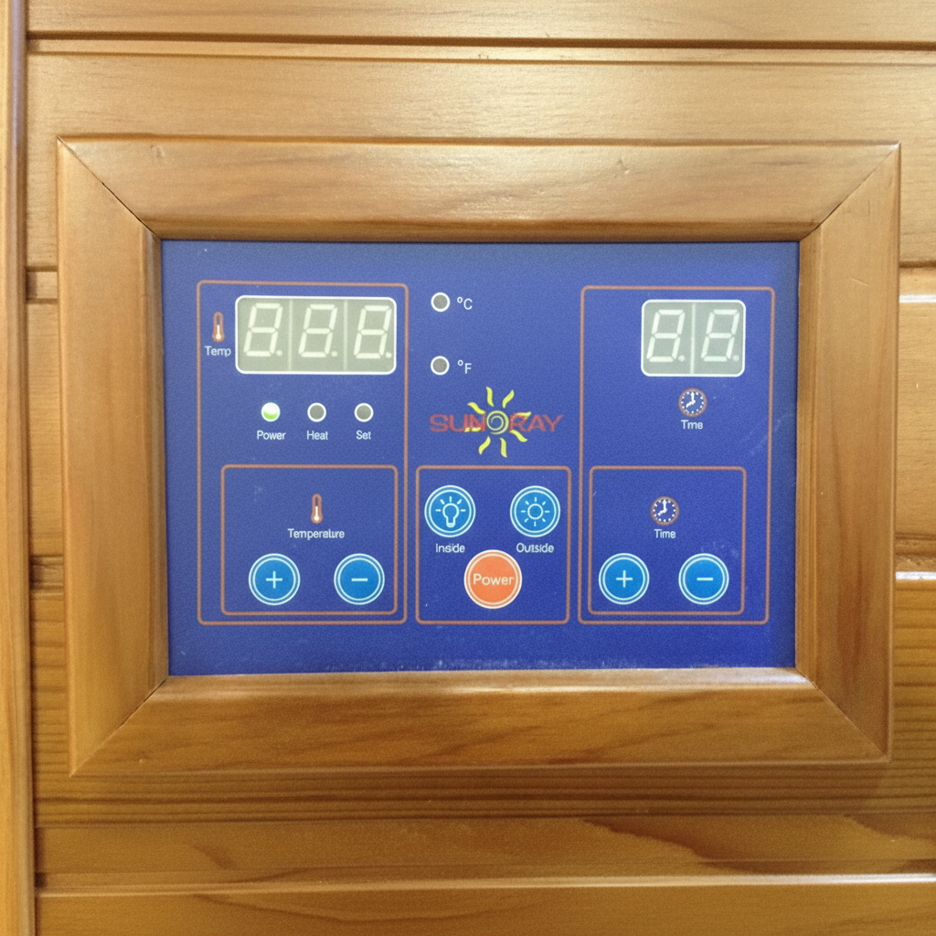 Sunray Sierra 2-Person Infrared Sauna – Canadian Red Cedar with 7 Carbon Heating Panels